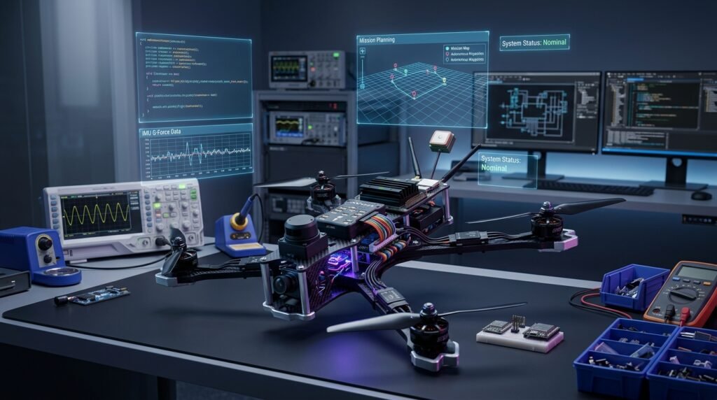 Drones & UAV Systems: Building Intelligent Autonomous Drone Solutions with PX4 and ROS 2 drone engineering lab with elect… 202607231546